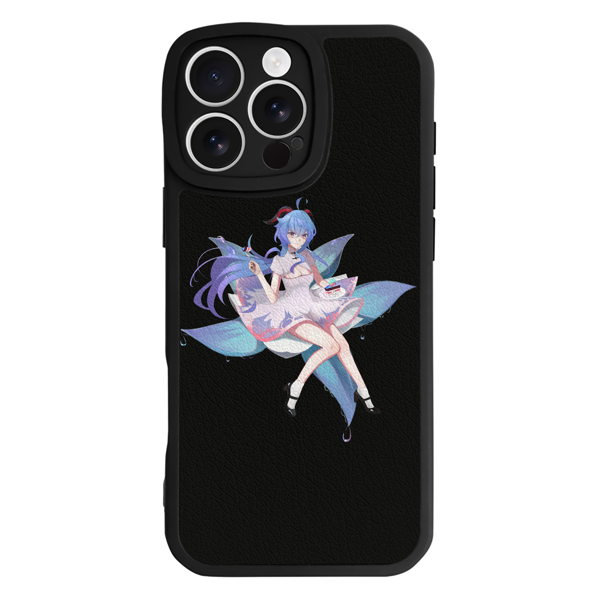 げんし神 甘雨 かんう genshin Ganyu 【iPhone 16シリーズ対応】シリコンスマホケース（レザー調） 材質：シリコン